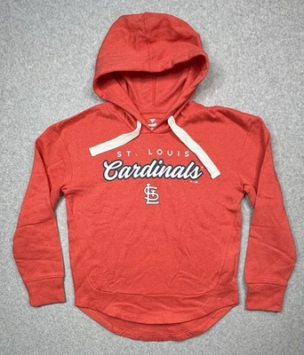 MLB St Louis Cardinals Mujer’s Sudadera con Capucha Roja Talla Pequeña NUEVA Foto 1 de 4