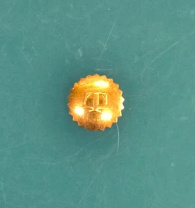Genuine Tissot 5.46mm Yellow Wristwatch Crown - Watchmaker Part - Picture 1 of 3