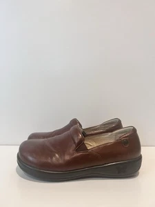Alegria Clogs Women 9.5-10 US /EU 41 Leather Slip Resistant Brown - Picture 1 of 6