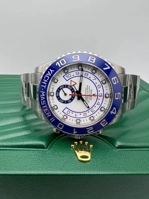 Pristine Rolex Yacht-Master II 44mm 116680 Blue Ceramic Bezel Regatta Box Papers - Image 1 of 4