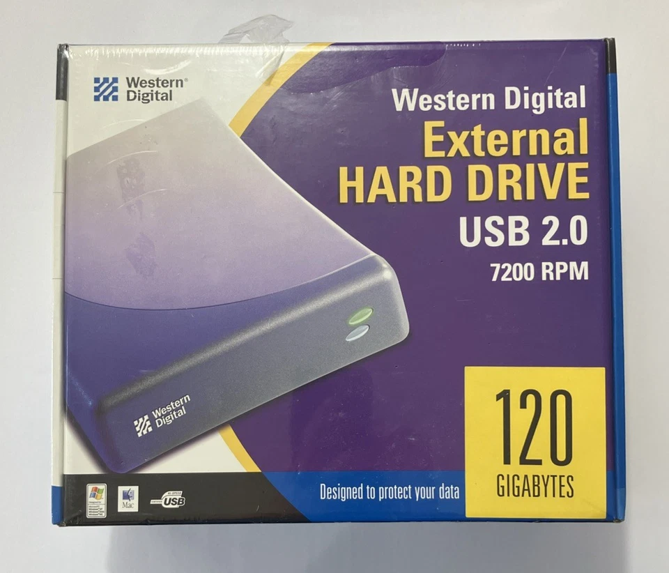 Western Digital 120GB Internal 7200RPM USB 2.0 External Hard Drive - Image 1 of 1