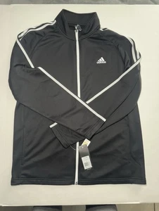 Adidas Herren French Terry Full Zip Golfjacke Schwarz Größe L - Bild 1 von 5