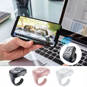 Bluetooth Compatible Phone Scrolling Page Turner Ring Fingertip Remote Control - Bild 1 von 11