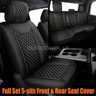 USA Fit For Mercedes Benz CLE350 CLE450 CLE63 Car 5-Seat Cover Leather Black - Image 1 of 4