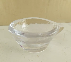 Simon Pearce Glas Träne Süßigkeiten Snack Schüssel Schale Hergestellt in den USA - Bild 1 von 11