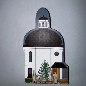 Vintage Cats Meow Frankenmuth Michigan Bronner’s Silent Night Chapel Wood - Bild 1 von 7