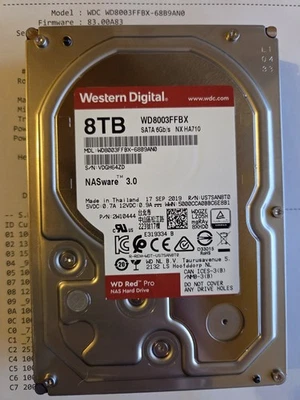 WD Western Digital Red Pro WD8003FFBX 8TB 3,5" Sata3 Festplatte HDD - Bild 1 von 4