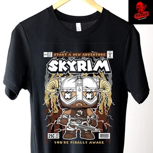 Camiseta SKYRIM Video Gamer Funko Pop Gamer Camiseta Unisex Algodón Camiseta S–3XL 🎃 - Imagen 1 de 11