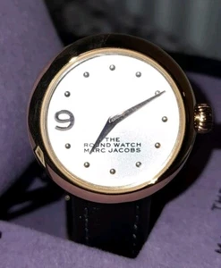 Marc Jacobs The Round Watch'. Women's Designer Leather Strap Watch. - Picture 1 of 3