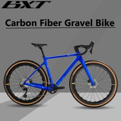 BXT Ultraleicht Gravel Fahrrad Kohlefaser Gravel-Bike Shimano GRX 1x11 Or 2x11S - Bild 1 von 4