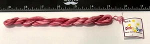 Dinky Dyes # 01 Raspberry Ripple 100% Silk Embroidery Thread Cross Stitch - Picture 1 of 3