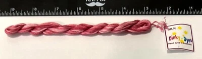 Dinky Dyes # 01 Raspberry Ripple 100% Silk Embroidery Thread Cross Stitch - Image 1 of 3