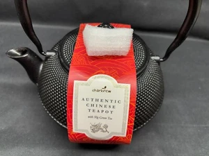 NEW !!! Charbrew Authentic Chinese ~ Black Cast Iron Hobnail Teapot - Picture 1 of 6