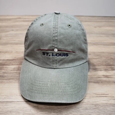 Gorra St Louis Missouri correa trasera Fahrenheit verde algodón ajustable Foto 1 de 4