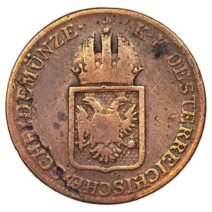 Autriche 1/4 kreuzer 1816 Vienne François I cuivre pièce de monnaie autrichienne - Imagen 1 de 2