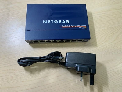 Netgear Pro Safe GS108 V3 8 Ports  gigabit Smart Switch with psu - Image 1 of 4