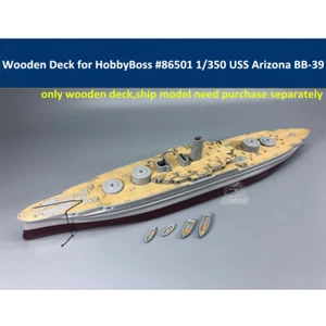 Wooden Deck for 1/350 HobbyBoss 86501 USS Arizona BB-39 1941 Model CY350046 - Picture 1 of 7