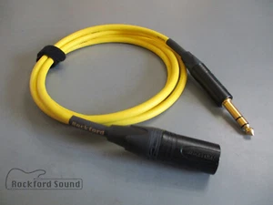 Mogami W2549 Amarillo | Oro Neutrik Macho XLR a TRS Interconexión Equilibrada - Imagen 1 de 3