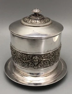 Victorian SIlver Plated Biscuit Box Horrace Woodward & Co c1894 FLZX - Picture 1 of 4