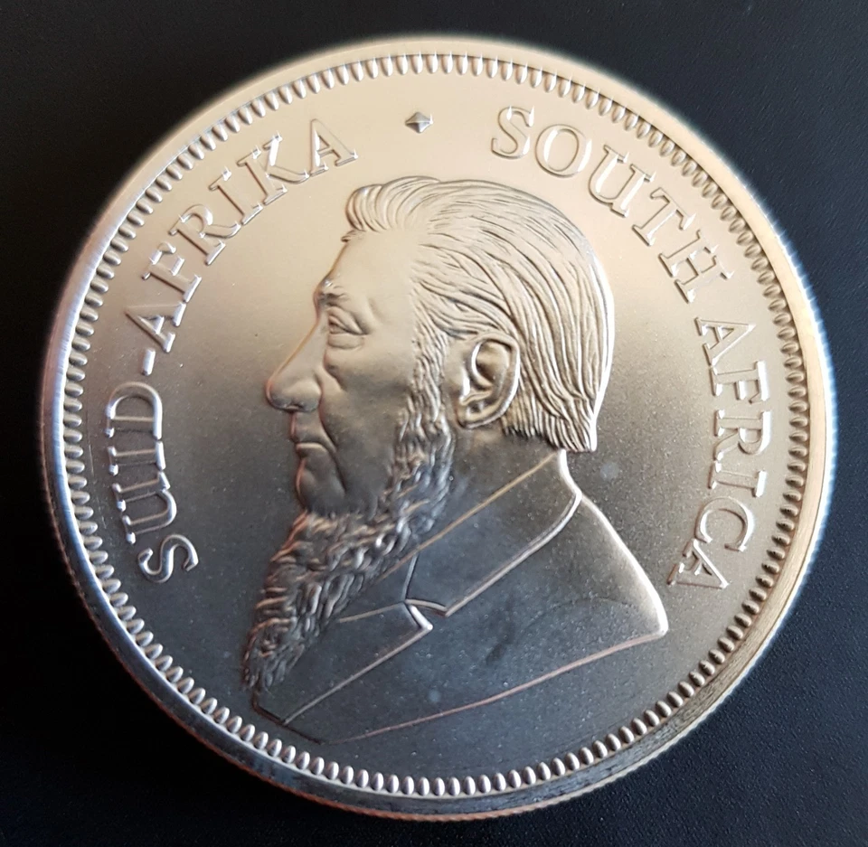 South Africa 2018 1 ounce Silver Krugerrand Brilliant Uncirculated Coin - Image 1 of 4
