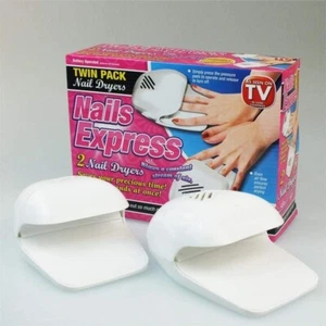 Nail Dryers Twin Pack Nail Polish Dyer Hands and Toes AA Powered Quick Drying - Picture 1 of 1