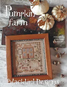 PUMPKIN FARM Blackbird Designs Cross Stitch Pattern - Picture 1 of 2