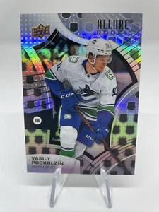 Vasily Podkolzin 21 Allure Hockey Tarjeta de Novato Escudo Paralelo Vancouver Canucks - Imagen 1 de 2