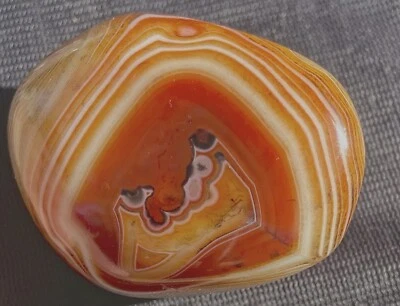 CARNELIAN GLOWING POLISHED SILK AGATE 106 GRAMS or 3.7 OZ's AFRICA - Image 1 of 4