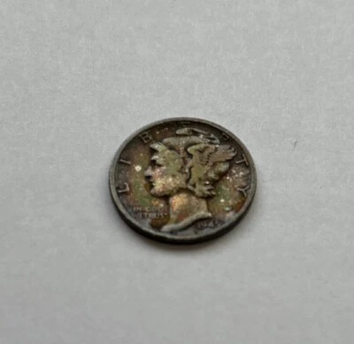 1945 P Mercury Dime, Nice toning - Image 1 of 3