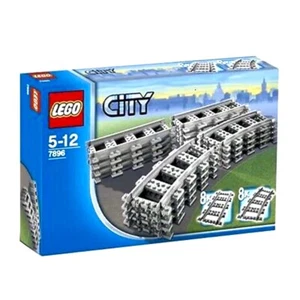 LEGO City 7896 Straight & Curved Train Track Rails - Picture 1 of 2
