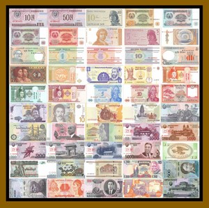 50 Pieces - PCS, Different World MIX Foreign Banknotes,Currency,Uncirculated #2