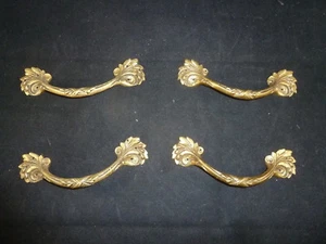Schubladengriffe für Kommode, Sekretär,..., Bronze, um 1900, sign. - Bild 1 von 5