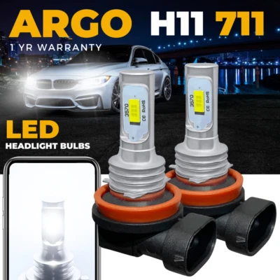 For Audi A1 Led Xenon White 6000k Headlight Hid Front Fog Light Lamp Bulbs 12v - Image 1 of 4