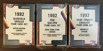 1992 Fleer Pro Cards ERIE SAILERS-Marlins Minor League Comp UNOPEN Set G7015602 - Image 1 of 3
