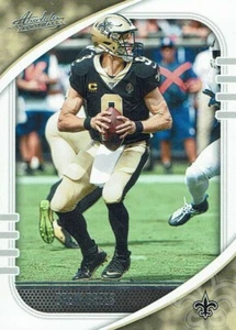 Tarjeta Panini NFL Football Absolute 2020 No. 72 Drew Brees - Imagen 1 de 1