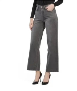 Rag & Bone Maya High Rise Wide Leg Jeans Grey Women’s Sz 31 NWT - Picture 1 of 12