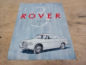 Rover P5 3 Litre Mk1 - Sales Brochure . - Picture 1 of 7