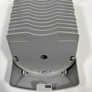 SOPORTE DISCO CON TAPA ABATIBLE. SOTIENE 20 CDS O DVDS - Imagen 1 de 3