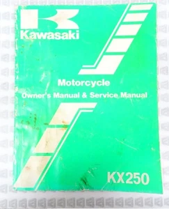 Kawasaki 99920-1366-01 Motorcycle Owner's & Service Manual KX KX250-E1 - Picture 1 of 4