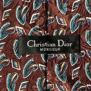 CHRISTIAN DIOR Monsieur Herren Krawatte Hergestellt in den USA, 57" - Bild 1 von 6