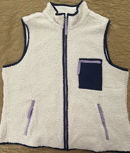 Style & co Sherpa Vest Ivory XXL MSRP $49.50 NWT - Picture 1 of 9
