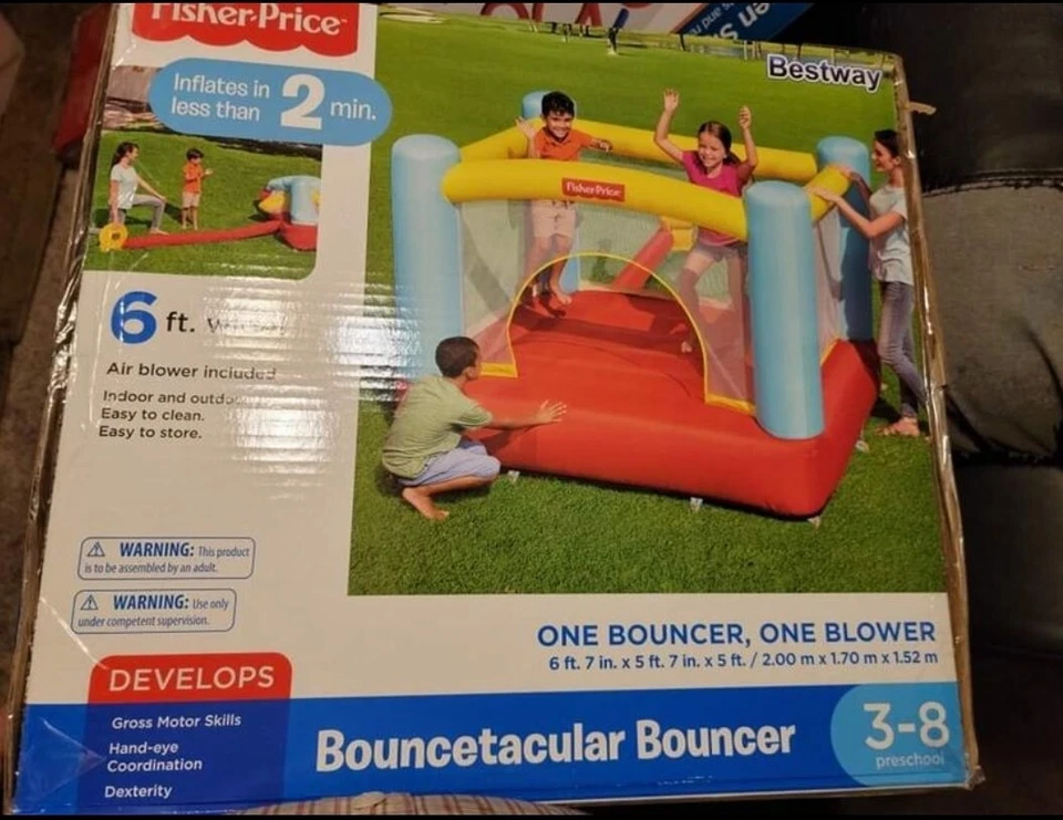 Fisher Price Bouncetacular 摇椅含鼓风机 93544E — 第 1/1 张图片