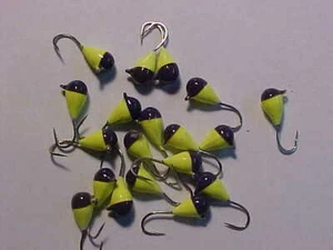 19 NEUE TUNGSTEN PURPLE Chartreuse JIGS GRÖSSE 12 HAKEN EISANGELN 4MM Rutenrolle - Bild 1 von 5
