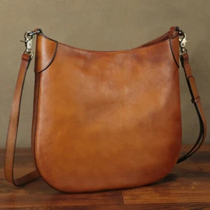 Genuine Leather Purses for Women Vintage Shoulder Bag Crossbody Tote Bag Satchel - Picture 1 of 14