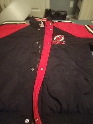 Chaqueta de iniciación New Jersey Devils vintage grande NHL hockey años 90 Foto 1 de 4