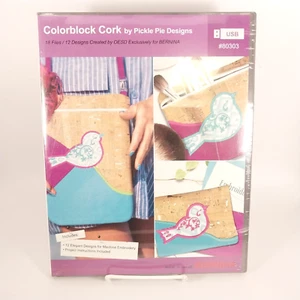 Máquina bordada USB OESD Colorblock Cork de Pickle Pie Designs 80303 - Imagen 1 de 3