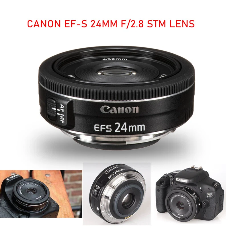 Lente Canon EF-S 24 mm f/2,8 STM T3 T5 T6 T7 T3I 50D 60D 70D 80D T6S T6I T5I Foto 1 de 4