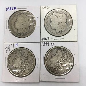 1887 O 1892 O 1897 O 1899 O AU MORGAN SILVER DOLLAR $1 COIN New Orleans - Picture 1 of 9
