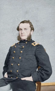 Gen Col Strong Vincent Little Round Top Gettysburg guerra civile foto a colori - 49621 - Foto 1 di 1