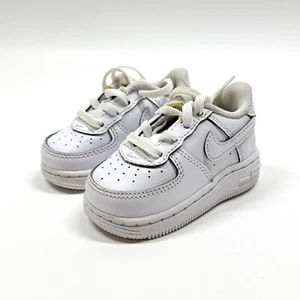 Nike Air Force 1 Triple White Toddler Size 4C Athletic Shoes Sneaker DH2926-111 - Picture 1 of 8